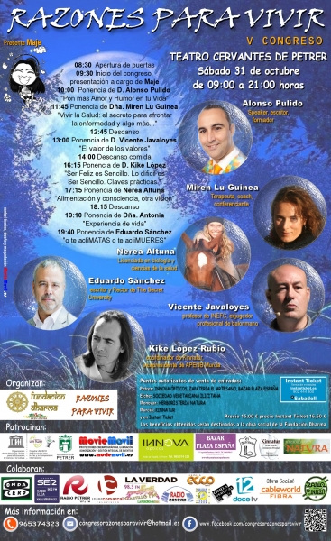 razones para vivir cartel Octubre 2015